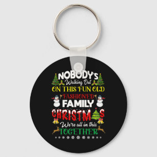 Familiekerstmis die we allemaal samen hebben. sleutelhanger