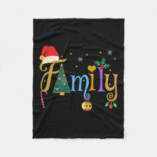 Familielagen kerststijl Liefde Mijn familie Chri Fleece Deken