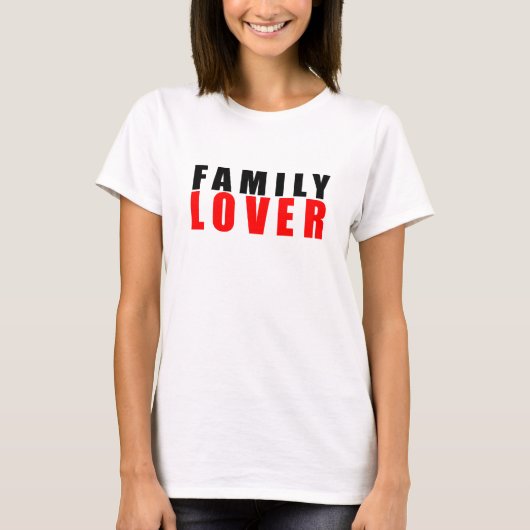 Familieliefhebber T-shirt (Voorkant)