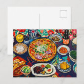 familiemaaltijd briefkaart (Voorkant / Achterkant)
