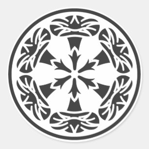 [Familiemensen] Bloemen Ronde Sticker