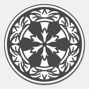 [Familiemensen] Bloemen Ronde Sticker