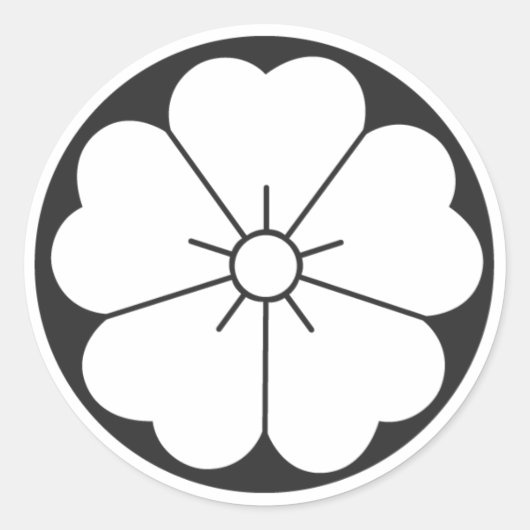 [Familiemensen] Bloemen Ronde Sticker (Voorkant)