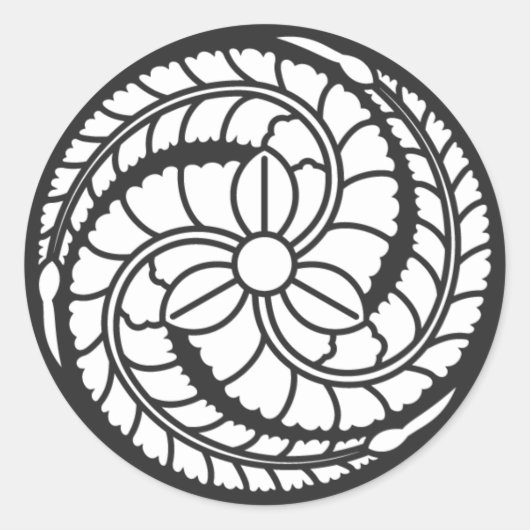 [Familiemensen] Bloemen Ronde Sticker (Voorkant)