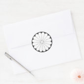 [Familiemensen] Bloemen Ronde Sticker (Envelop)