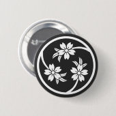[Familiemensen] Cherry tree Ronde Button 5,7 Cm (Voorkant /achterkant)