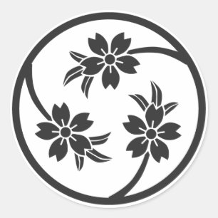 [Familiemensen] Cherry tree Ronde Sticker