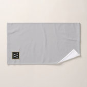 Familiemonogram Couple Names Gray Bath Set Bad Handdoek (Handdoek)