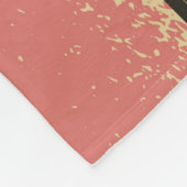 Familienaam 3 Foto Collage Rustic Abstract Fleece Deken (Hoek)