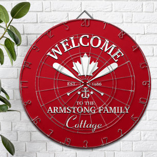 Familienaam   Aangepaste Canadese maaple Leaf Dartbord