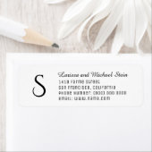 Familienaam & Adres Monogram Etiket (Insitu)