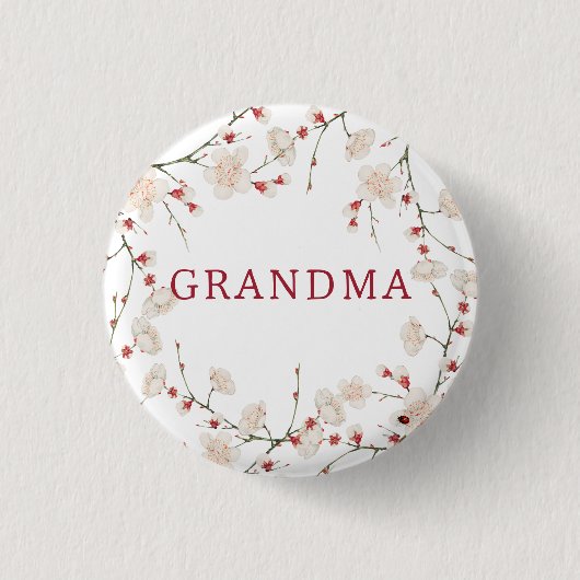 Familienaam Baby shower Button (Voorkant)