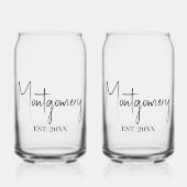 Familienaam Blikvorm Glas (Voorkant)