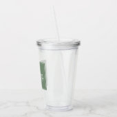 Familienaam Boerderij Rustic Windmill Sage Green Acryl Drinkbeker (Links)