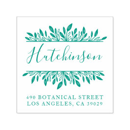 Familienaam Botanisch met de hand geschreven Terug Zelfinktende Stempel