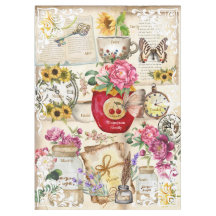 Familienaam  cottagecore Rustieke collage kunst