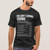 Familienaam Crowe Funny Reunion Achternaam Label T-shirt (Voorkant)
