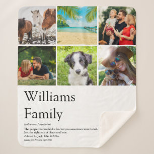 Familienaam Definitie Fotocollage Pret Sherpa Deken