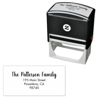 Familienaam Elegant Return Address Zelfinktende Stempel
