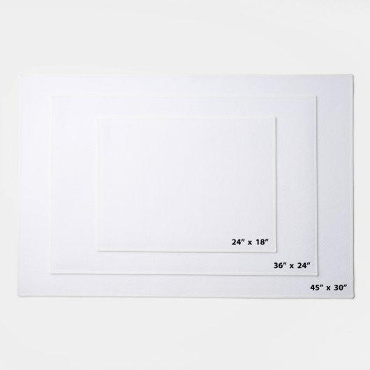 Familienaam Elegant zwart-wit en gouden script Deurmat (Schaal)