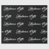 Familienaam Elke naam kerstfeestdag - Cadeaupapier (Vlak)