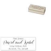 Familienaam en Koppelnamen Retouradres Rubberstempel (Gestempeld)