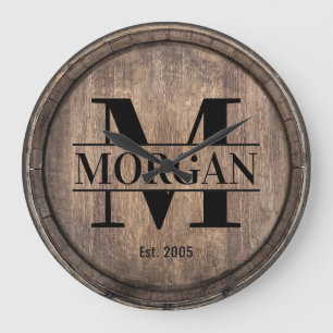 Familienaam Familie Reunion Monogram  Grote Klok