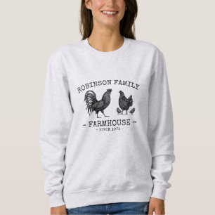 Familienaam Farmhouse Hen Chicks Rooster Trui