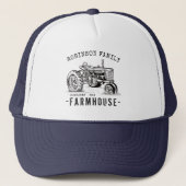 Familienaam Farmhouse Rustic  Tractor Trucker Pet (Voorkant)
