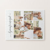 Familienaam Foto Keepomwille 6 Afbeeldingen Legpuzzel (Horizontaal)