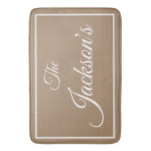 Familienaam gepersonaliseerd badmat (Voorkant Verticaal)