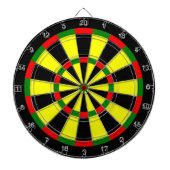Familienaam Gepersonaliseerd Blauw Dartboard Dartbord (Voorkant)