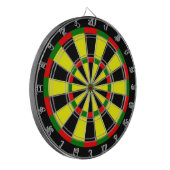 Familienaam Gepersonaliseerd Blauw Dartboard Dartbord (Voorkant Links)
