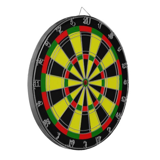 Familienaam Gepersonaliseerd Blauw Dartboard Dartbord (Voorkant Links)