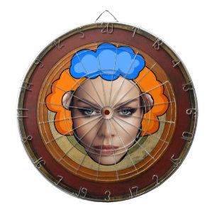 Familienaam Gepersonaliseerd Blauw Dartboard Dartbord