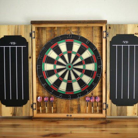 Familienaam Gepersonaliseerd Blauw Dartboard Dartbord