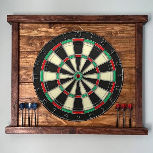 Familienaam Gepersonaliseerd Blauw Dartboard Dartbord