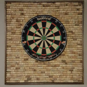 Familienaam Gepersonaliseerd Blauw Dartboard Dartbord