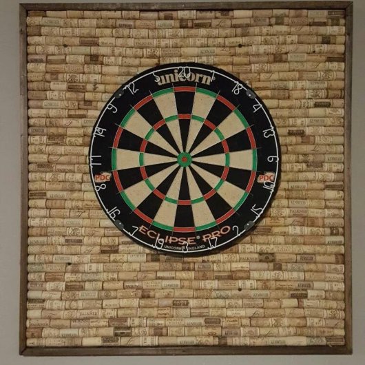 Familienaam Gepersonaliseerd Blauw Dartboard Dartbord