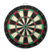 Familienaam Gepersonaliseerd Blauw Dartboard Dartbord (Voorkant)
