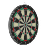 Familienaam Gepersonaliseerd Blauw Dartboard Dartbord (Voorkant Links)