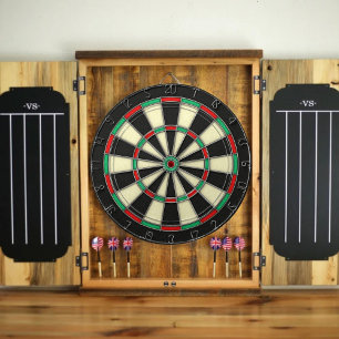 Familienaam Gepersonaliseerd Blauw Dartbord