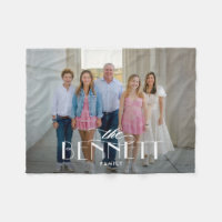 Familienaam Gepersonaliseerde Fotodeken