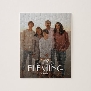 Familienaam Gepersonaliseerde Fotopuzzel Legpuzzel