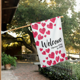Familienaam Gevestigd Jaar Valentijnsdag Hart Huisvlag