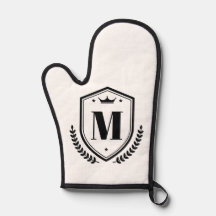 Familienaam Initiaal Letter Monogram Kransbadge