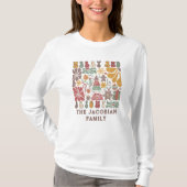 Familienaam Jaar Reünie Boho Floral Kerstmis T-shirt (Voorkant)