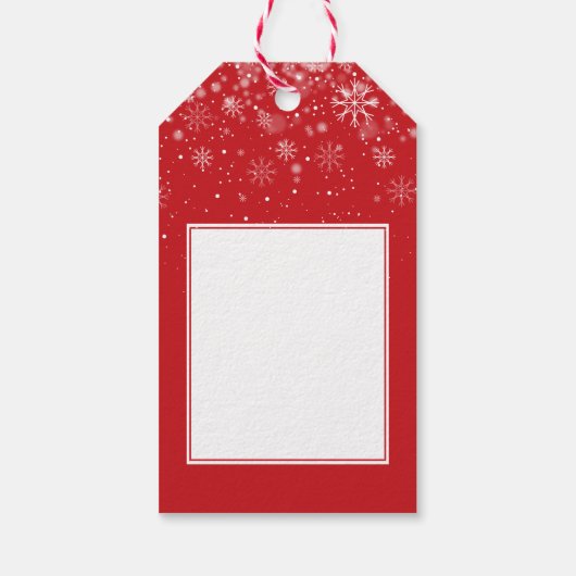 Familienaam Kerstmis met Heilige Jool Cadeaulabel (Achterkant)