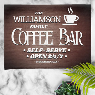 Familienaam Koffie Bar Uren Theedoek