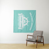 Familienaam Lake House Vacation Wandkleed (In Situ (horizontaal))